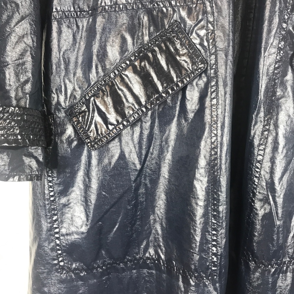 NEW Free People Trinity High Shine Coat - Picture 6 of 13